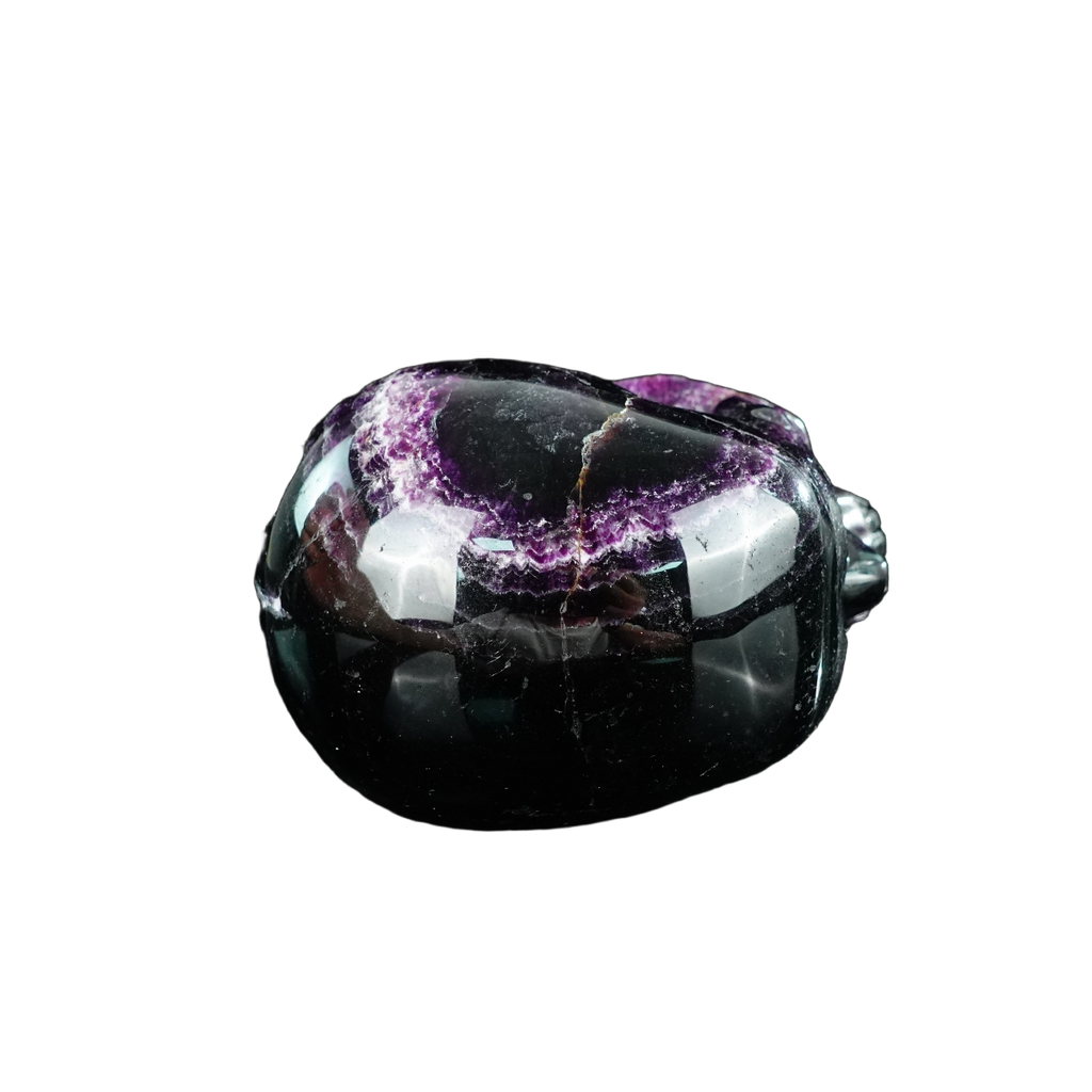 4.5" Fluorite Crystal Skull Carving - Unique Piece #GF01