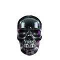 4.5" Fluorite Crystal Skull Carving - Unique Piece #GF03