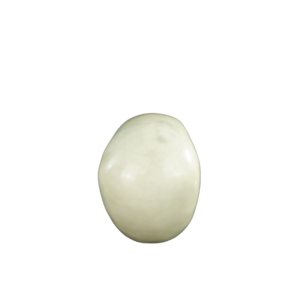 4.5" Ivory Jade Crystal Skull Carving - Unique Piece #IJ01