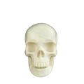4.5" Ivory Jade Crystal Skull Carving - Unique Piece #IJ02