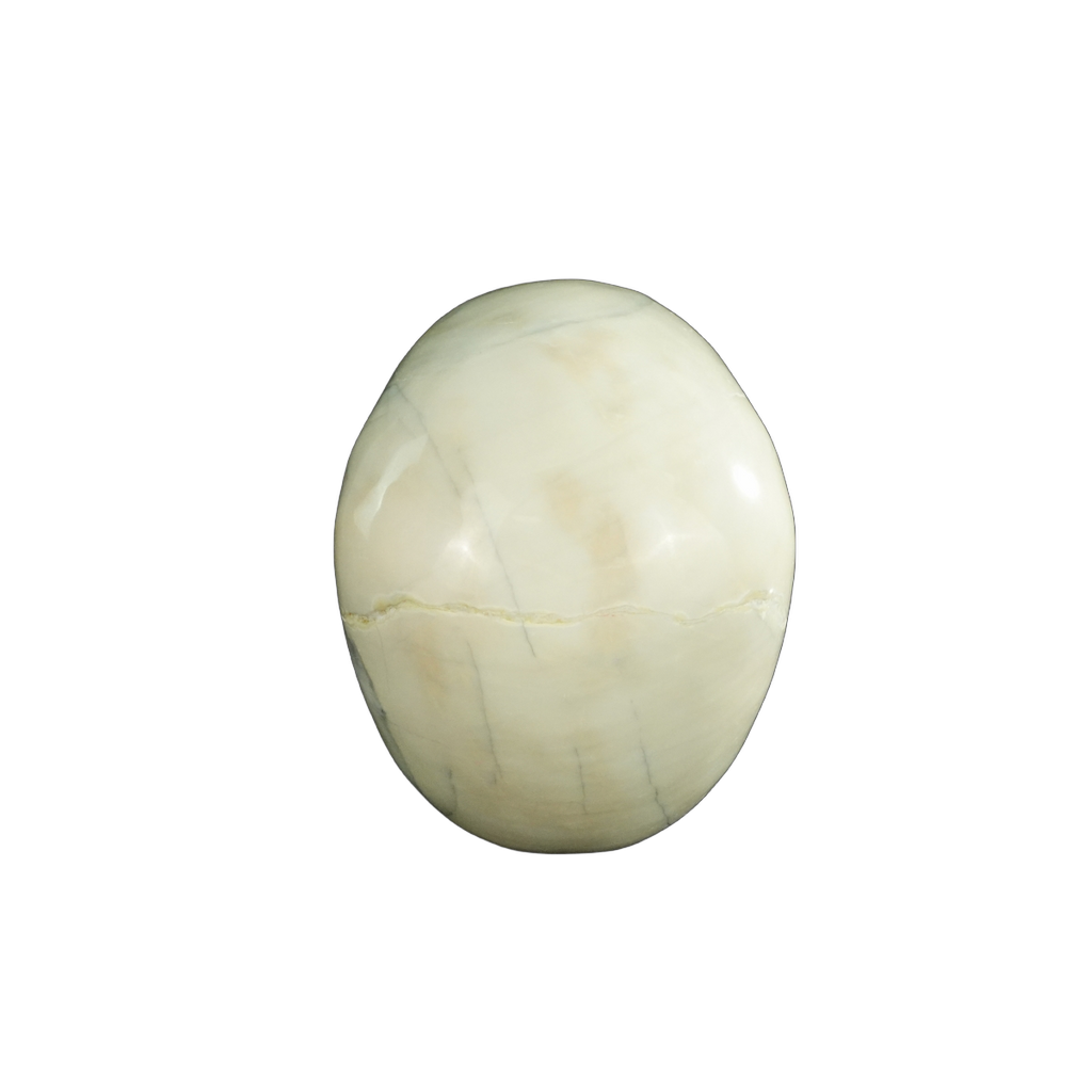 4.5" Ivory Jade Crystal Skull Carving - Unique Piece #IJ02