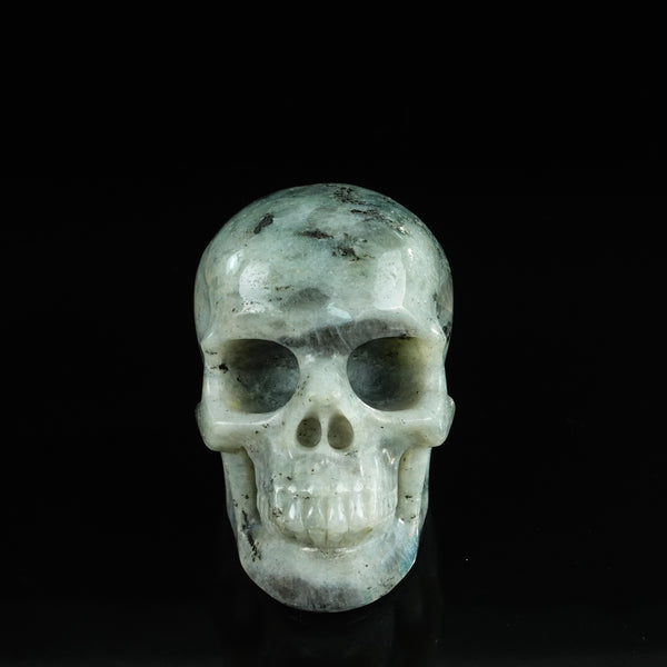 4.5" Labradorite Crystal Skull Carving - Unique Piece #LA01
