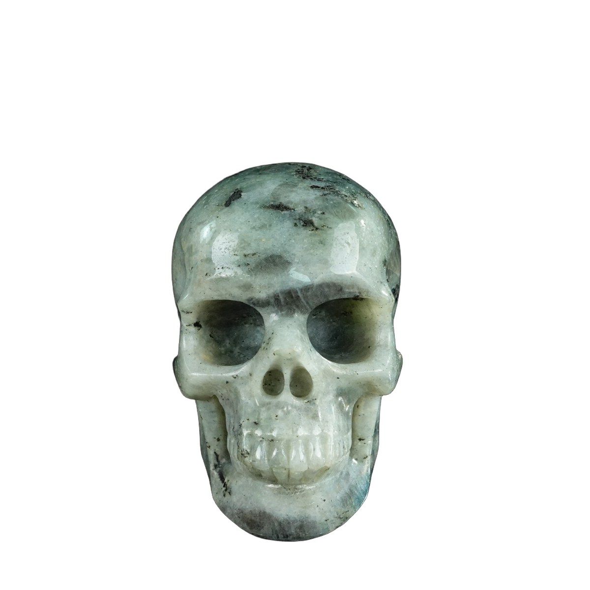 4.5" Labradorite Crystal Skull Carving - Unique Piece #LA01
