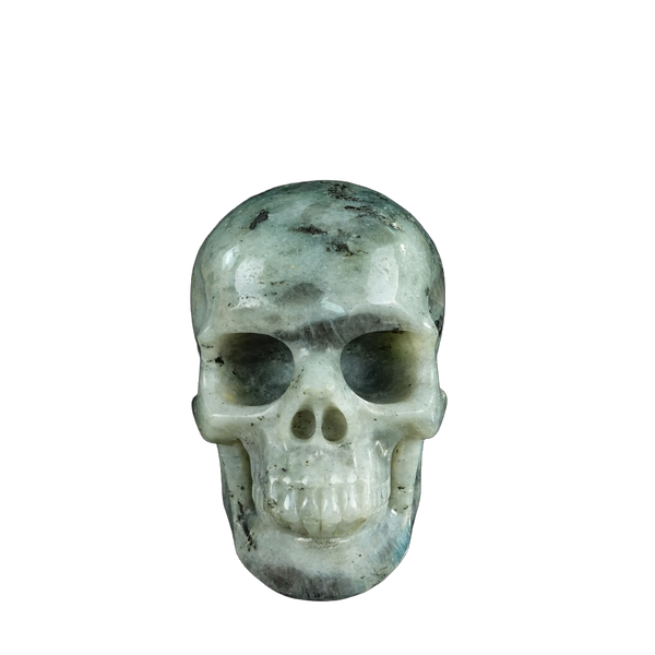 4.5" Labradorite Crystal Skull Carving - Unique Piece #LA01