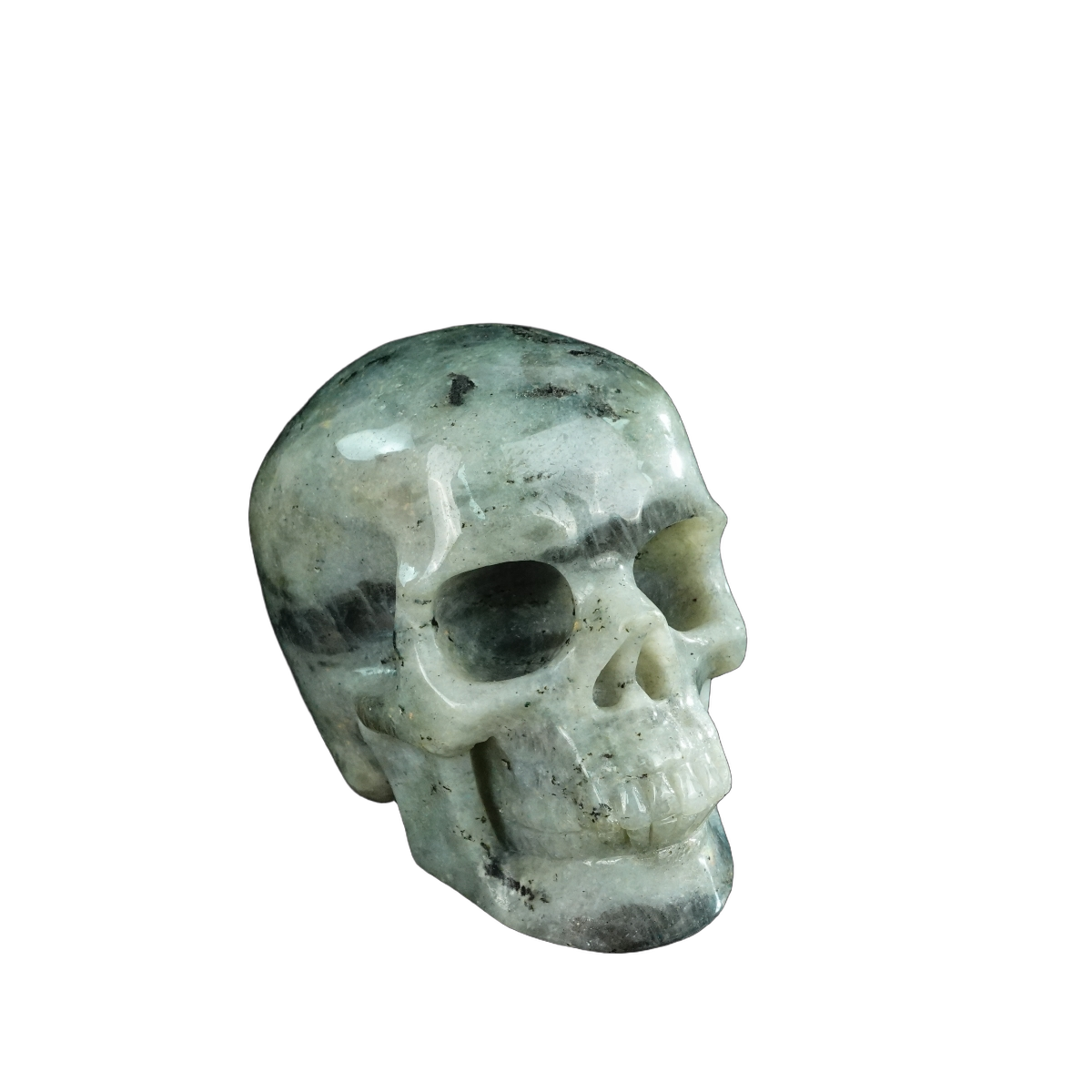 4.5" Labradorite Crystal Skull Carving - Unique Piece #LA01