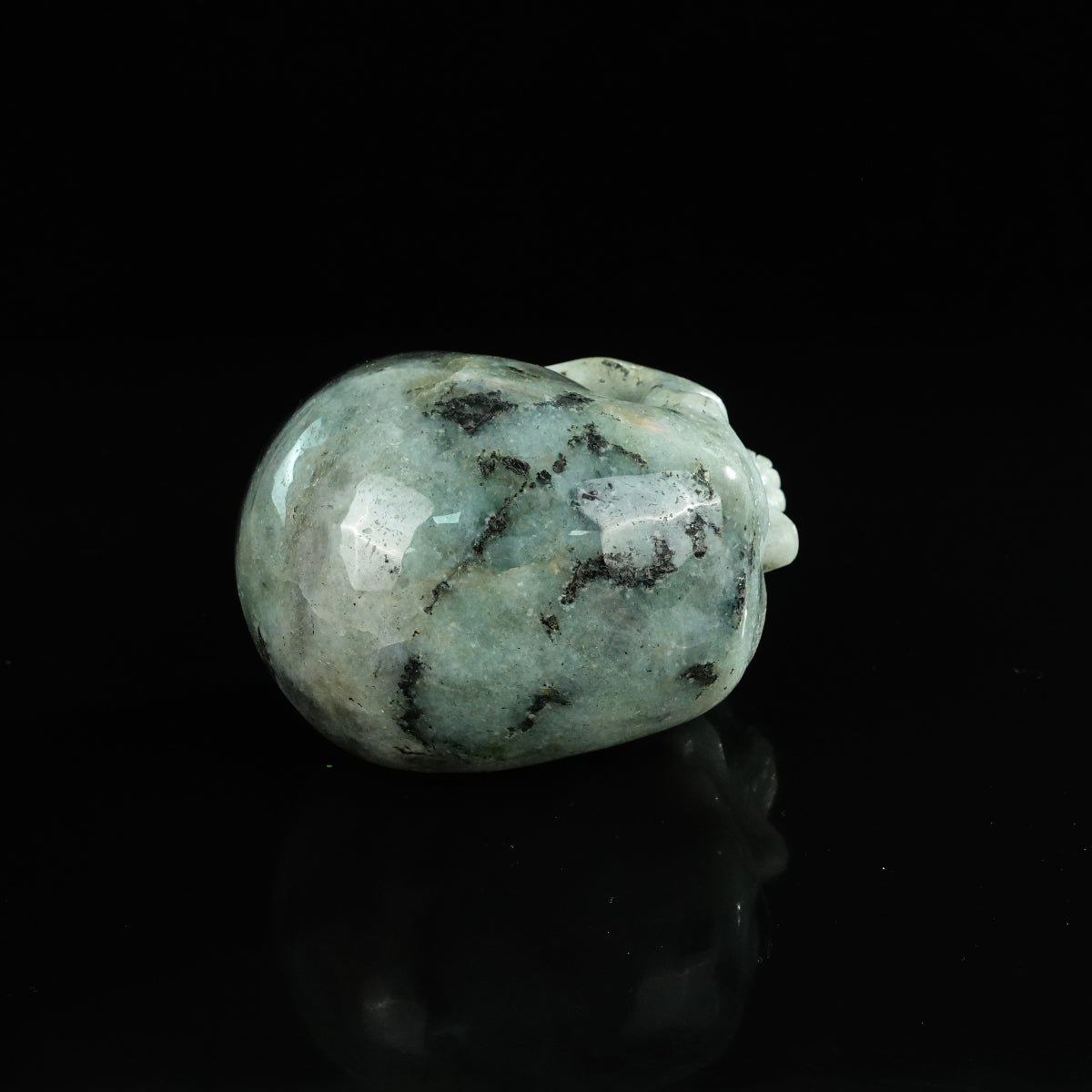 4.5" Labradorite Crystal Skull Carving - Unique Piece #LA01
