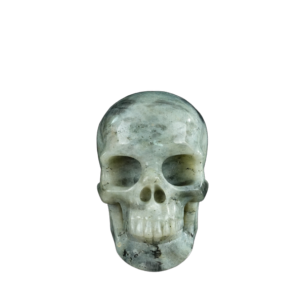 4.5" Labradorite Crystal Skull Carving - Unique Piece #LA02