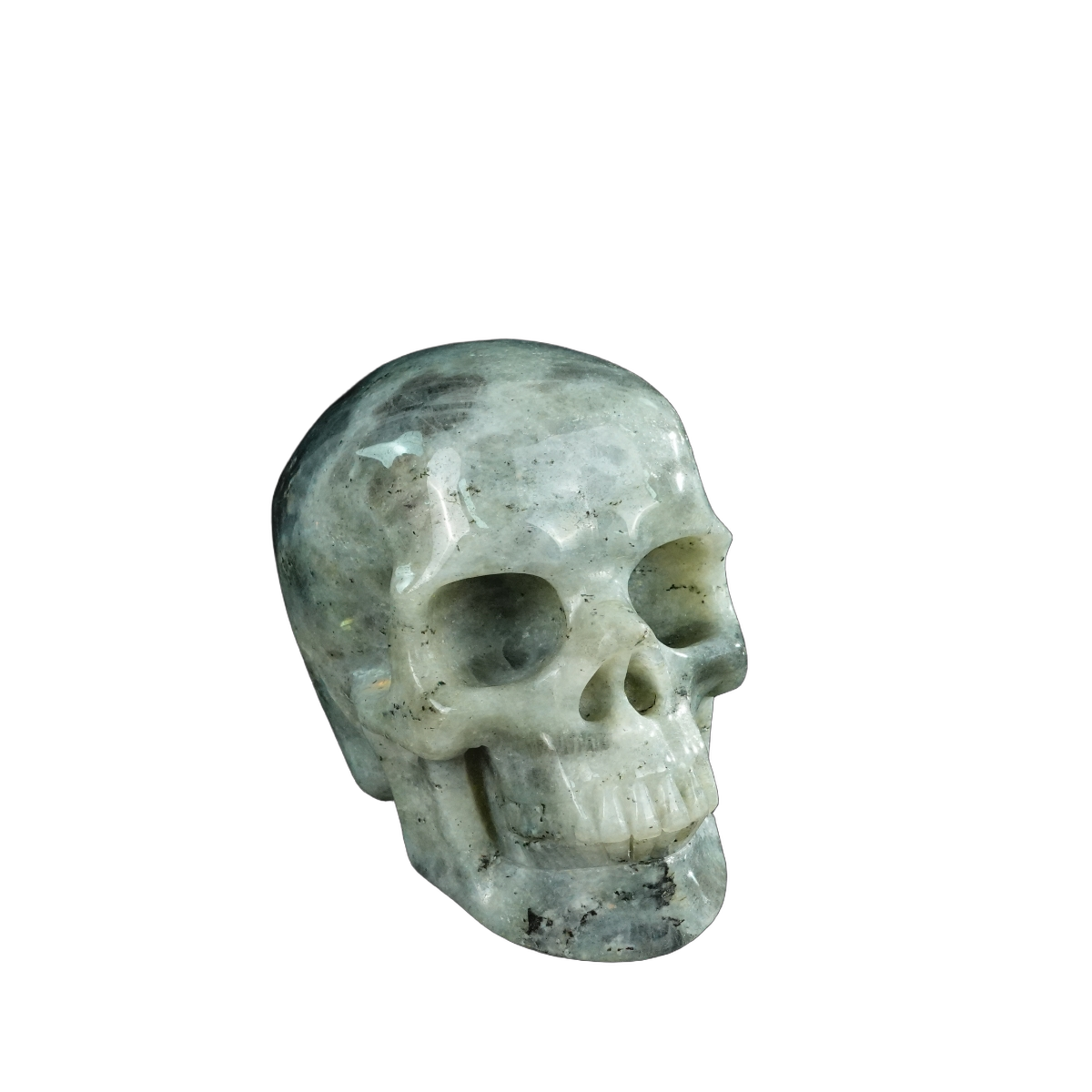 4.5" Labradorite Crystal Skull Carving - Unique Piece #LA02