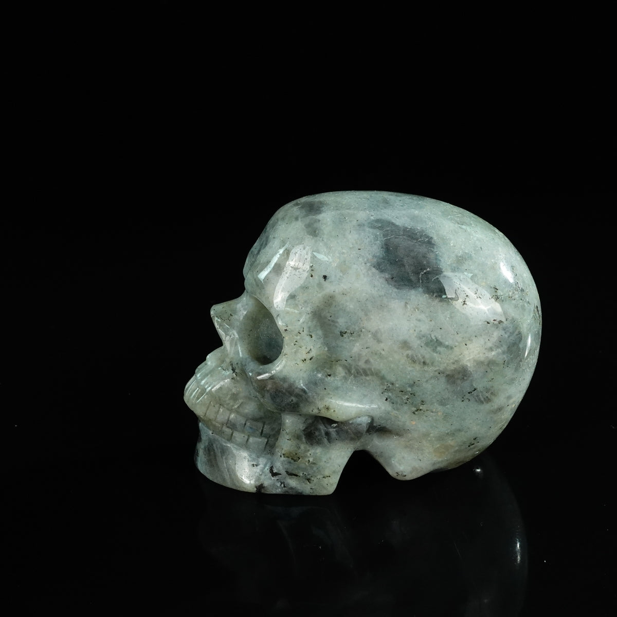 4.5" Labradorite Crystal Skull Carving - Unique Piece #LA02