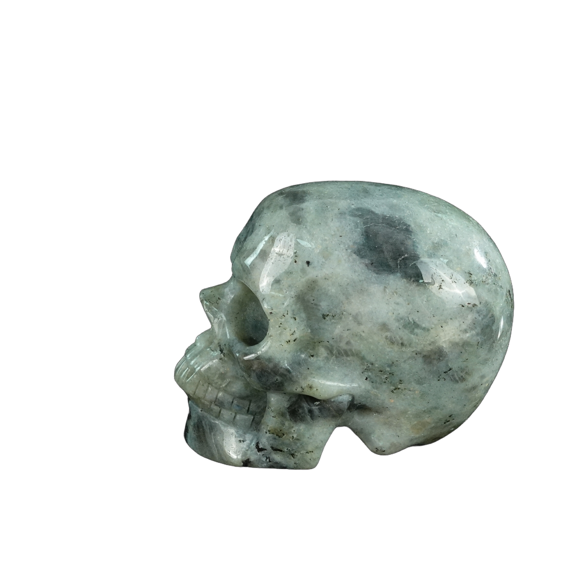 4.5" Labradorite Crystal Skull Carving - Unique Piece #LA02
