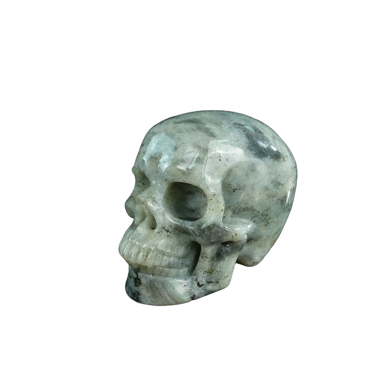 4.5" Labradorite Crystal Skull Carving - Unique Piece #LA02