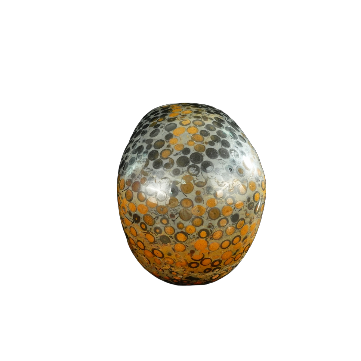 4.5" Leopard skin jasper Crystal Skull Carving - Unique Piece #LK02