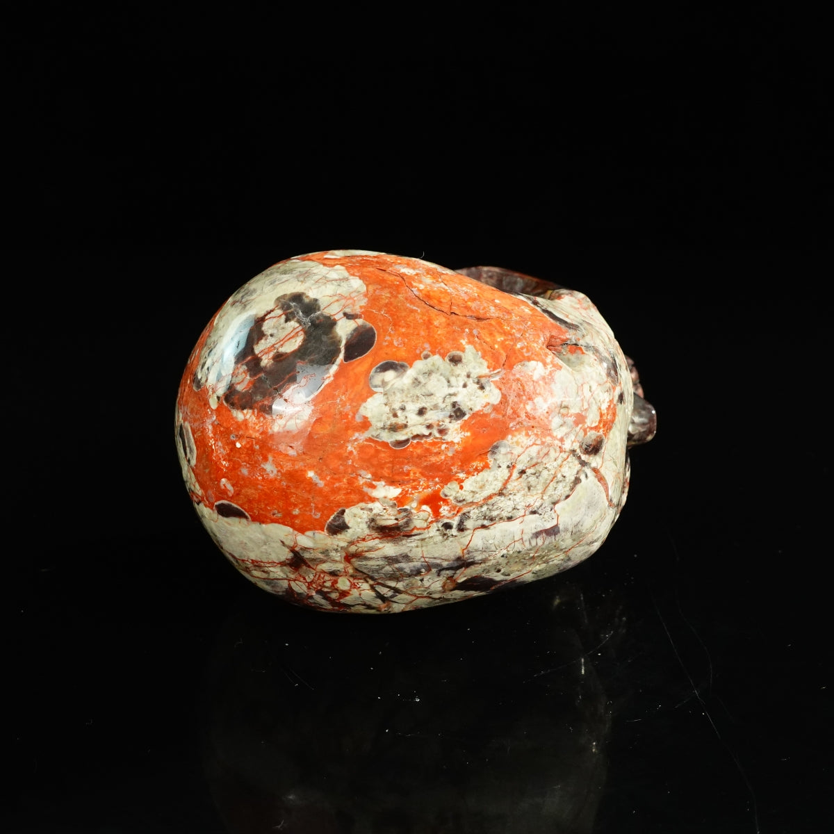 4.5" Money agate Crystal Skull Carving - Unique Piece #MG01