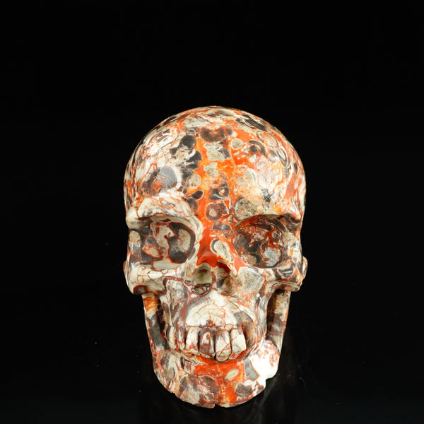 4.5" Money agate Crystal Skull Carving - Unique Piece #MG02