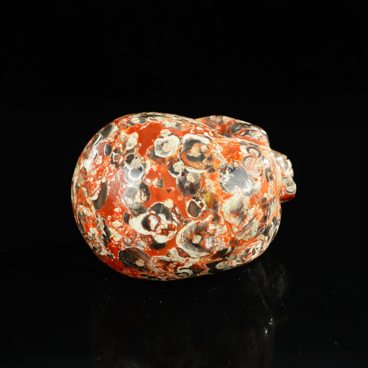 4.5" Money agate Crystal Skull Carving - Unique Piece #MG02