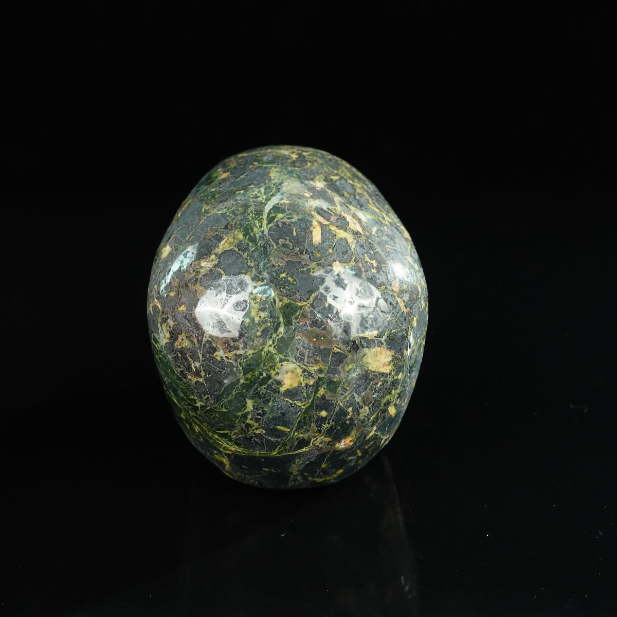 4.5" Plum Blossom Jade Crystal Skull Carving - Unique Piece #PB01