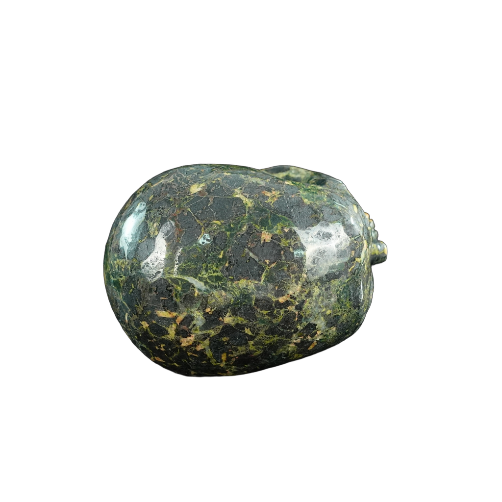 4.5" Plum Blossom Jade Crystal Skull Carving - Unique Piece #PB01