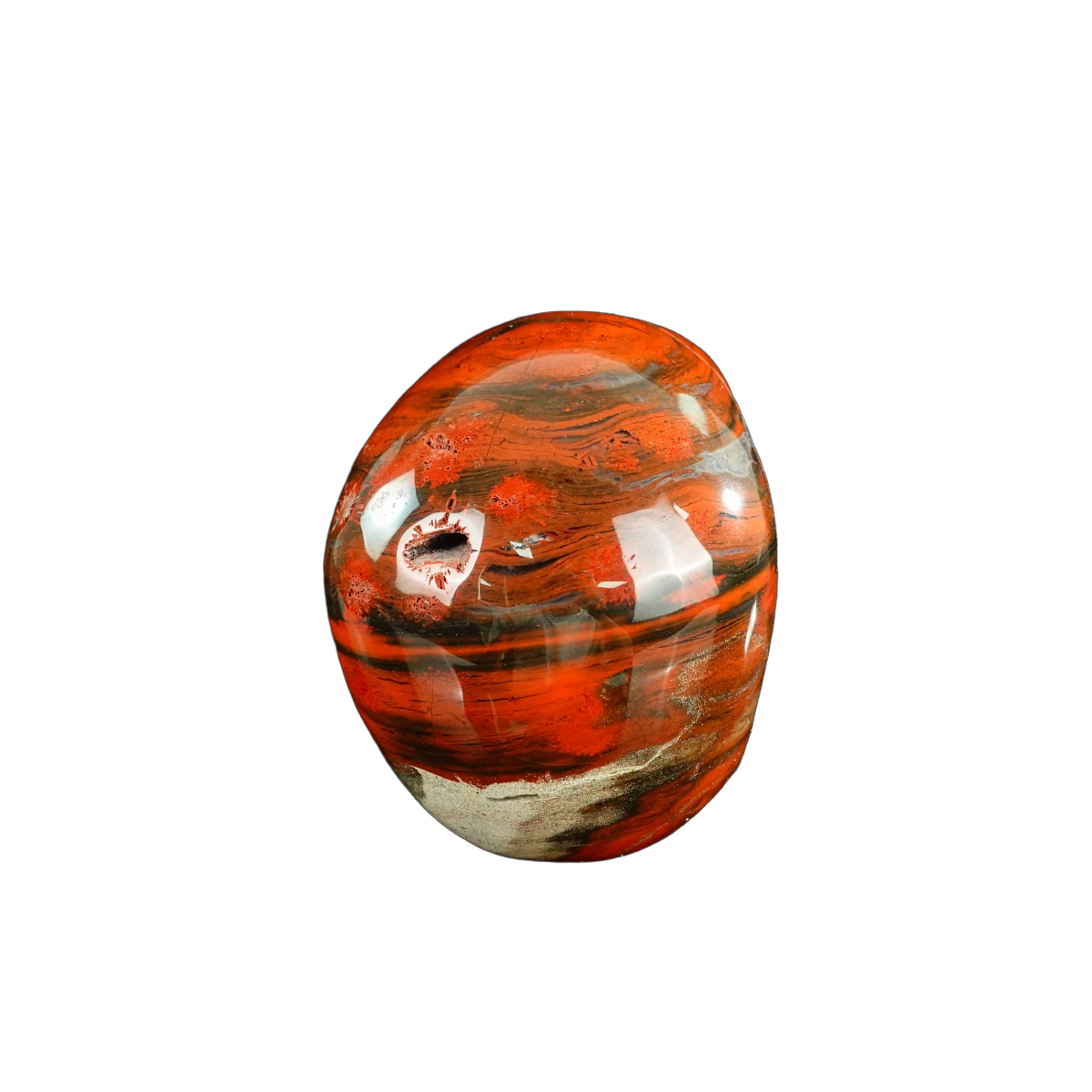 4.5" Red Jasper Crystal Skull Carving - Unique Piece #RJ01