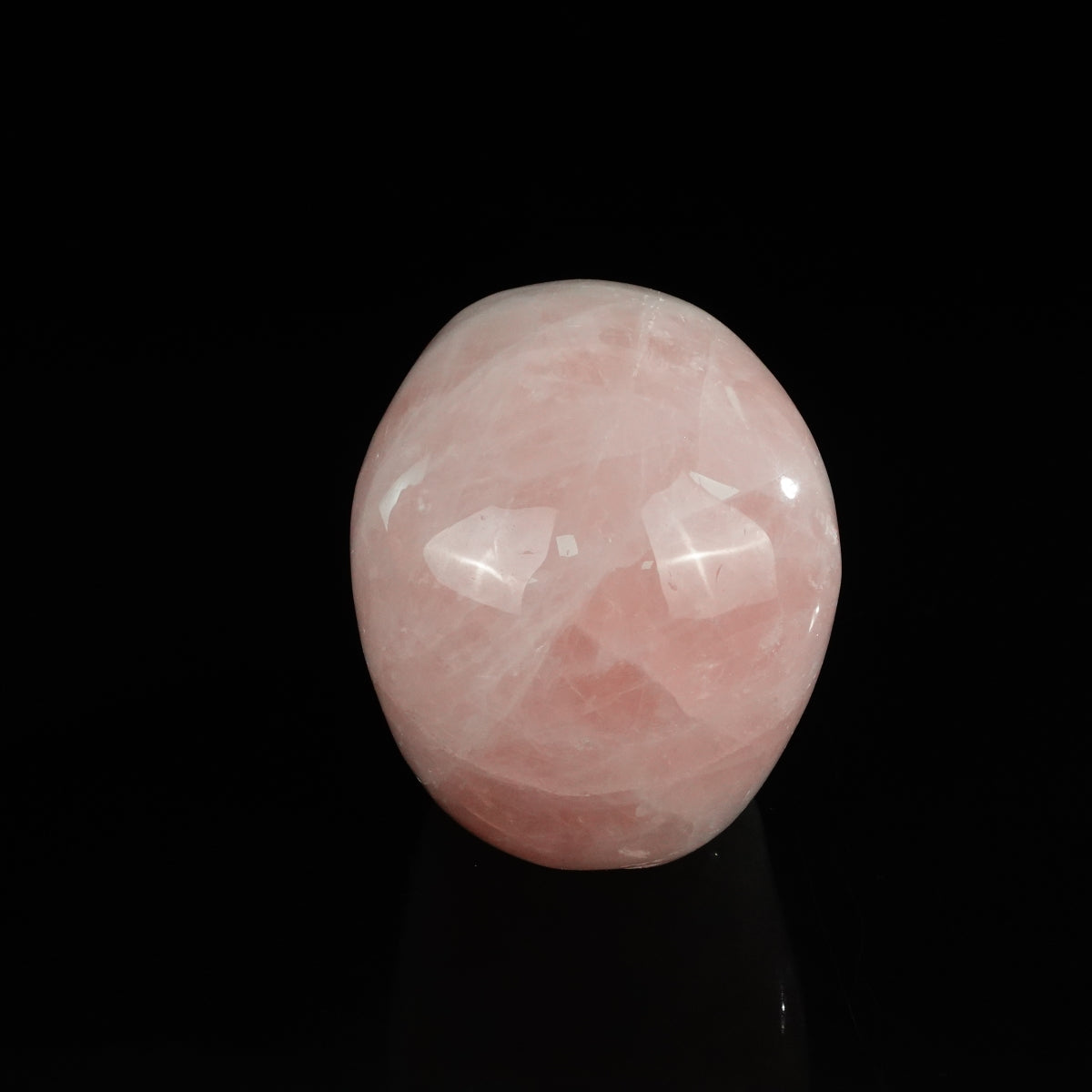 4.5" Rose Quartz Crystal Skull Carving - Unique Piece #RQ05