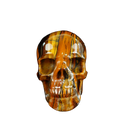 4.5" Tiger Eye Crystal Skull Carving - Unique Piece #TE01
