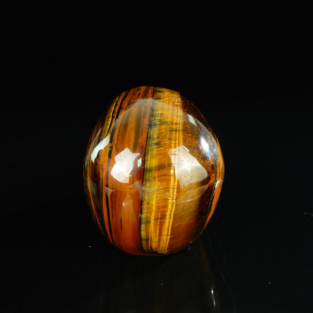 4.5" Tiger Eye Crystal Skull Carving - Unique Piece #TE01