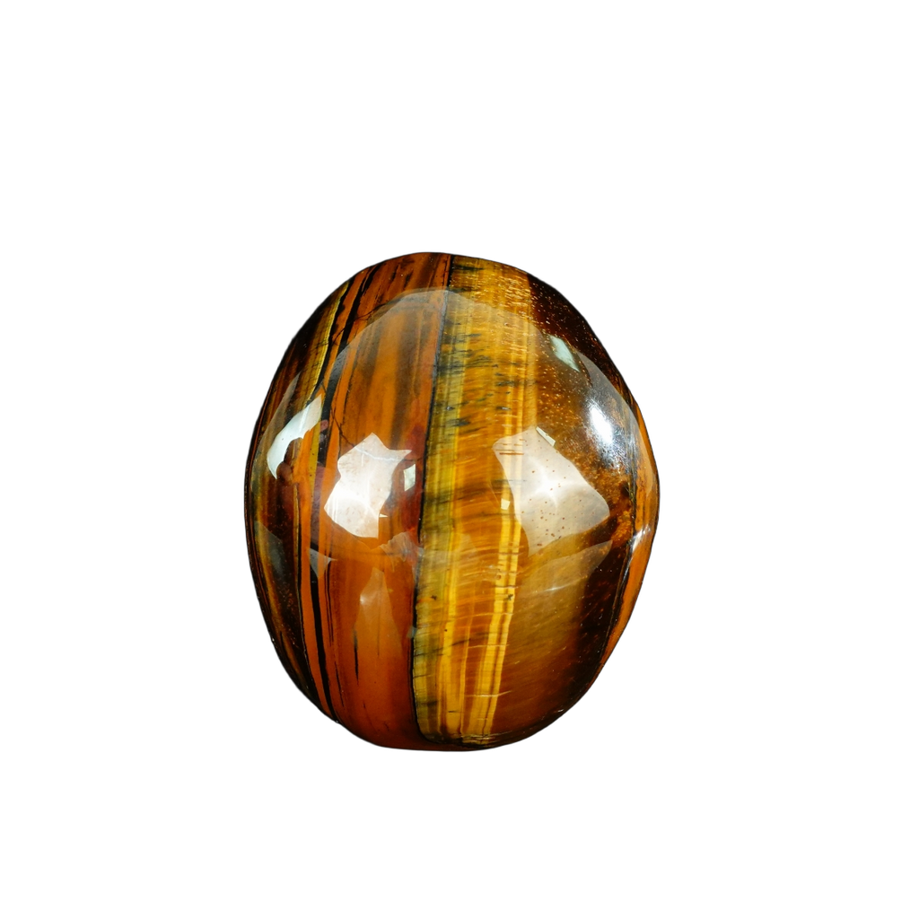 4.5" Tiger Eye Crystal Skull Carving - Unique Piece #TE01
