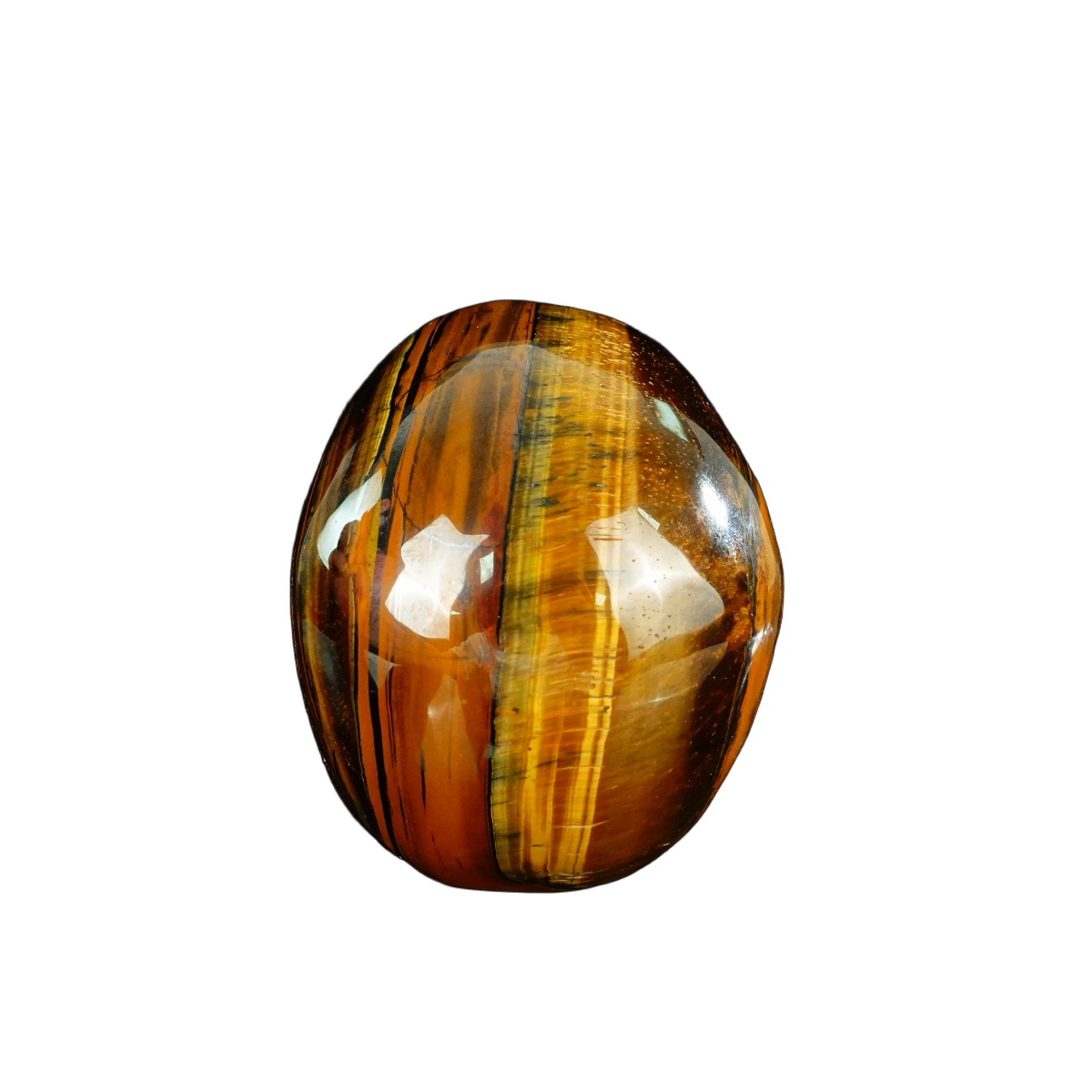 4.5" Tiger Eye Crystal Skull Carving - Unique Piece #TE01