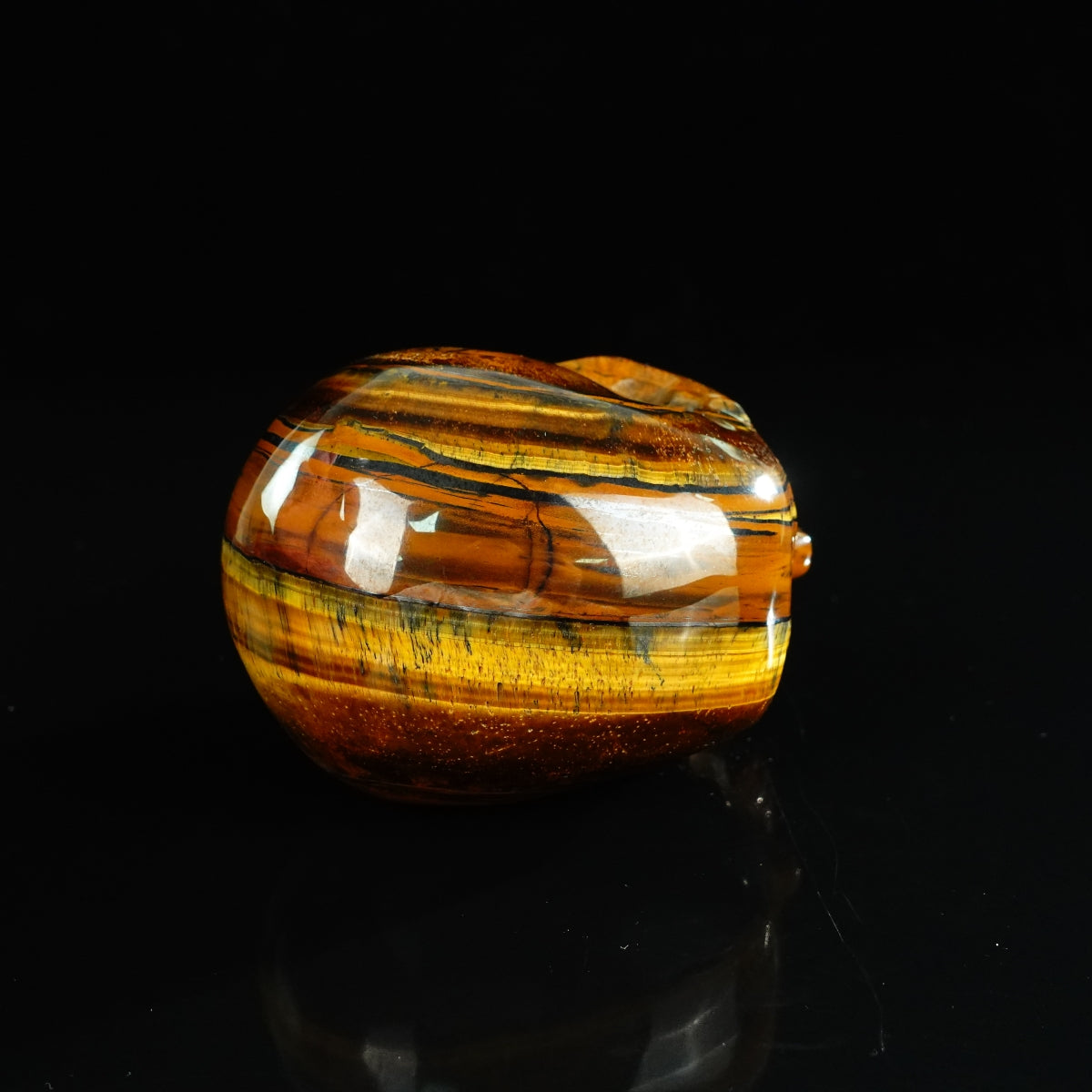 4.5" Tiger Eye Crystal Skull Carving - Unique Piece #TE01