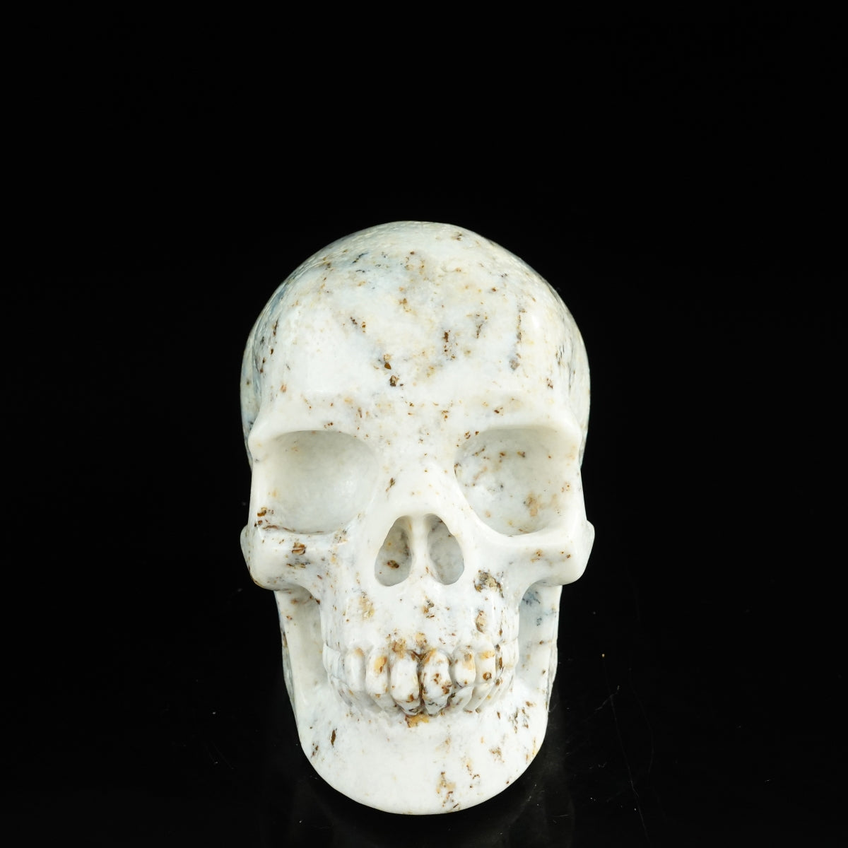 4.5" White Opal Crystal Skull Carving - Unique Piece #WO01