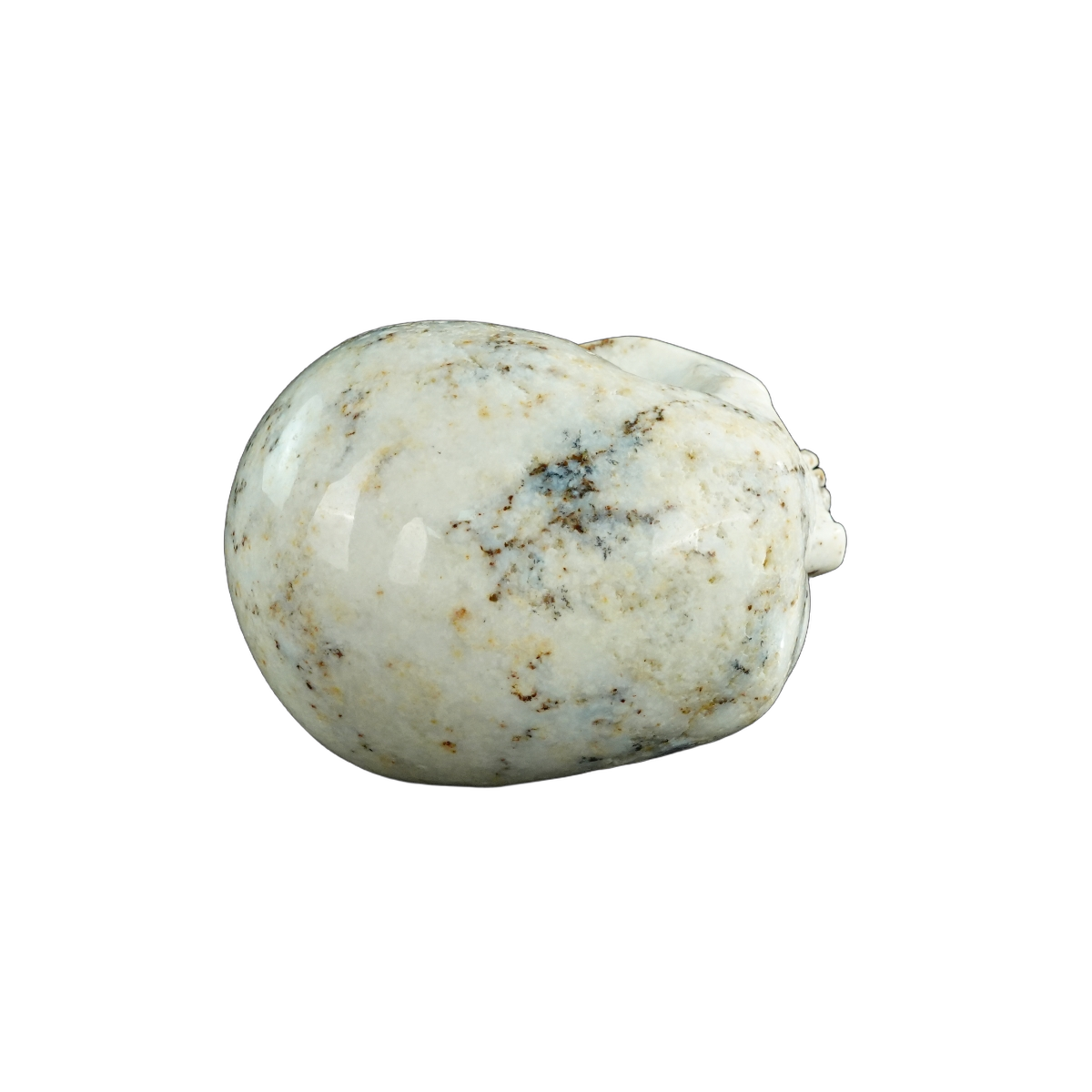 4.5" White Opal Crystal Skull Carving - Unique Piece #WO01