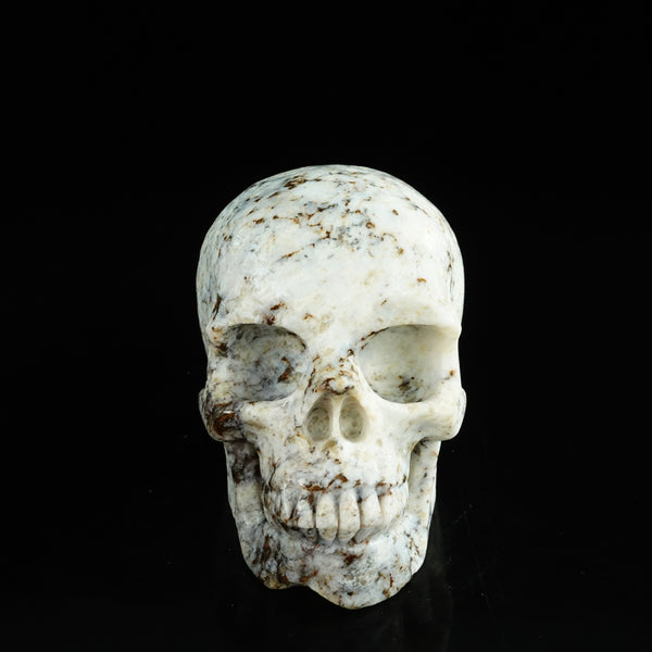 4.5" White Opal Crystal Skull Carving - Unique Piece #WO02