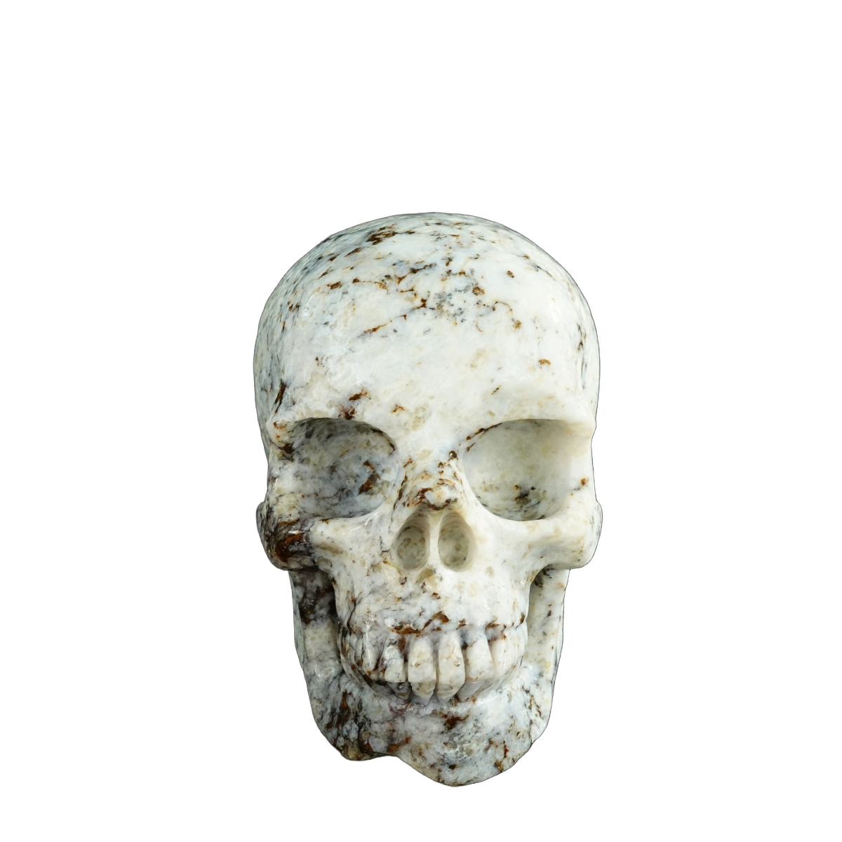 4.5" White Opal Crystal Skull Carving - Unique Piece #WO02