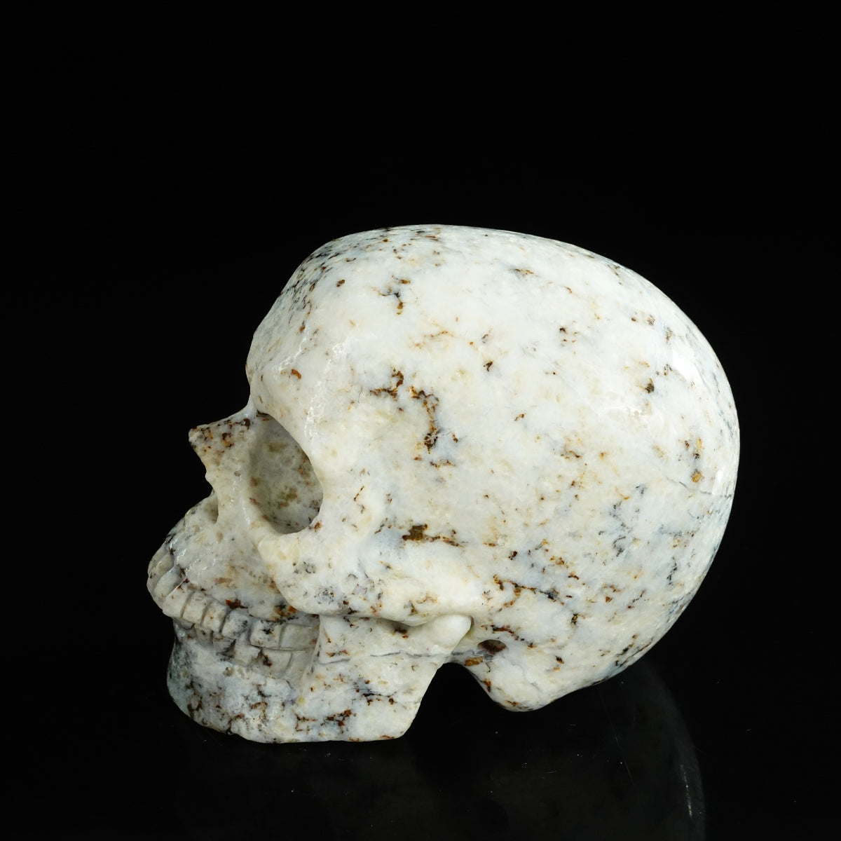 4.5" White Opal Crystal Skull Carving - Unique Piece #WO02