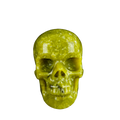 4.5" Serpentine Crystal Skull Carving - Unique Piece #XJ01