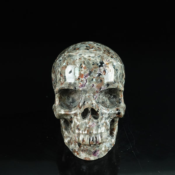 4.5" Yooperlite Crystal Skull Carving - Unique Piece #YP01