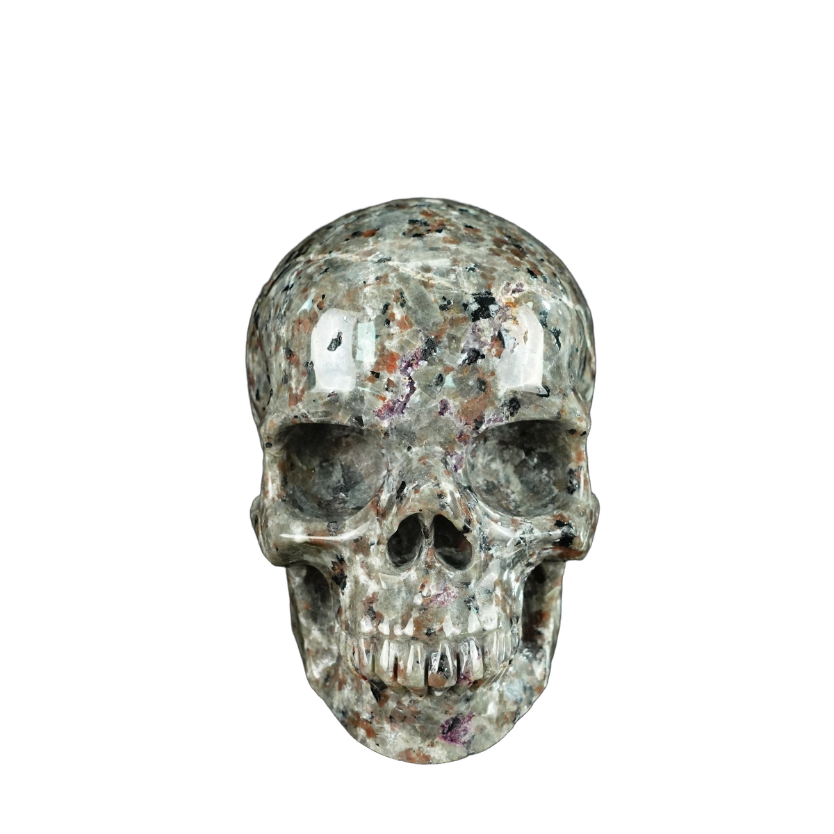 4.5" Yooperlite Crystal Skull Carving - Unique Piece #YP01