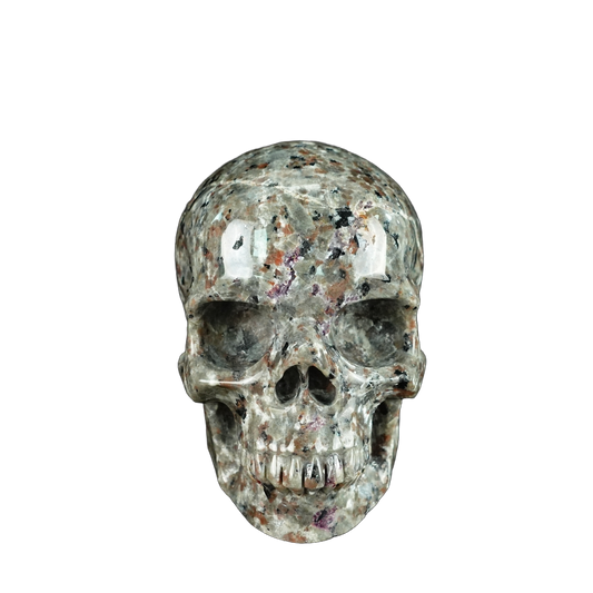 4.5" Yooperlite Crystal Skull Carving - Unique Piece #YP01