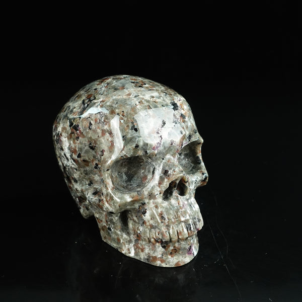 4.5" Yooperlite Crystal Skull Carving - Unique Piece #YP01 - alternate view