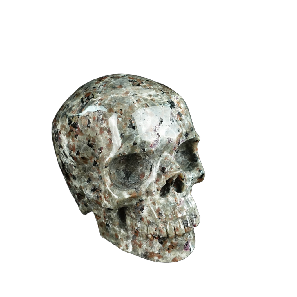 4.5" Yooperlite Crystal Skull Carving - Unique Piece #YP01