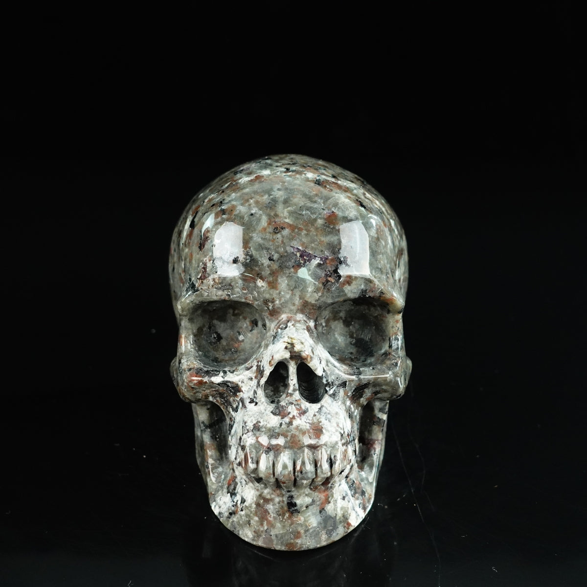 4.5" Yooperlite Crystal Skull Carving - Unique Piece #YP02