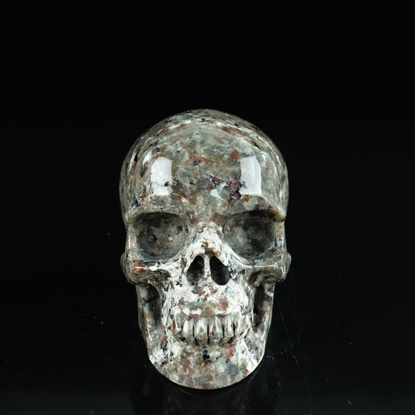 4.5" Yooperlite Crystal Skull Carving - Unique Piece #YP02