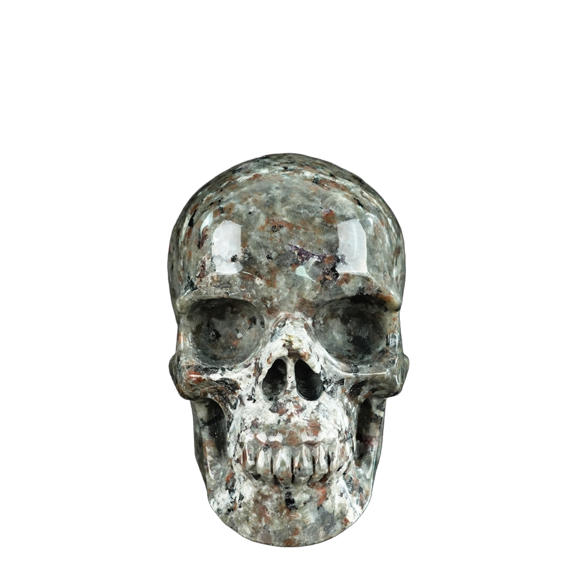 4.5" Yooperlite Crystal Skull Carving - Unique Piece #YP02