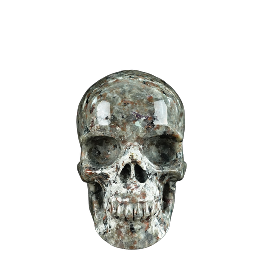 4.5" Yooperlite Crystal Skull Carving - Unique Piece #YP02