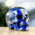 3.0" Lapis Lazuli Crystal Skull Carving  #SKH30092