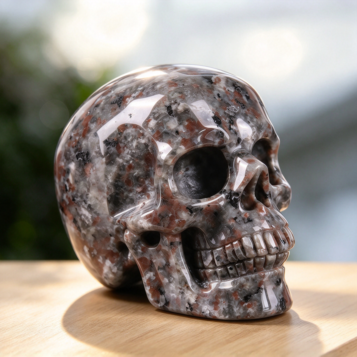 3.0" Yooperlite Crystal Skull Carving  #SKH30094
