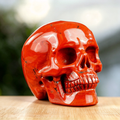 3.0" Red Jasper Crystal Skull Carving  #SKH30090