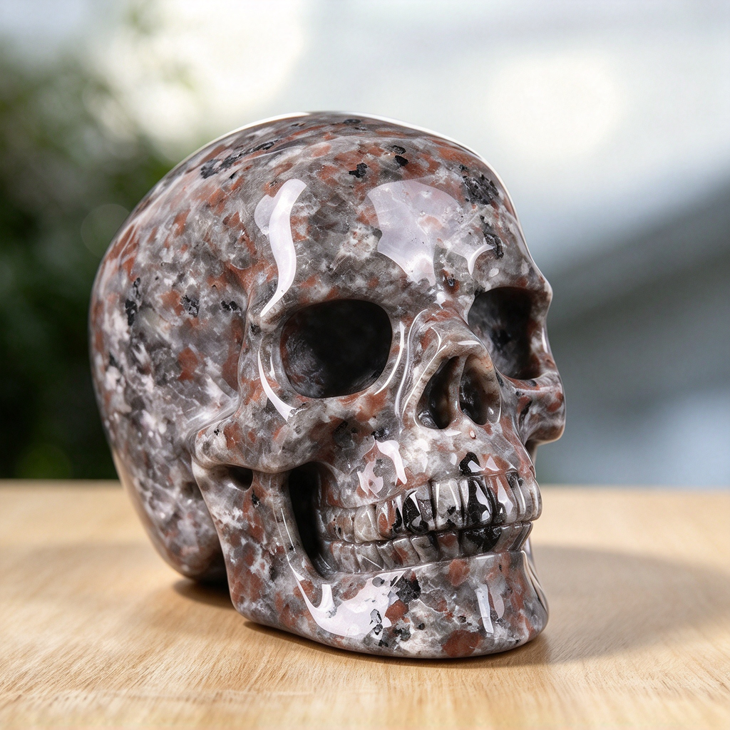 3.0" Yooperlite Crystal Skull Carving  #SKH30101