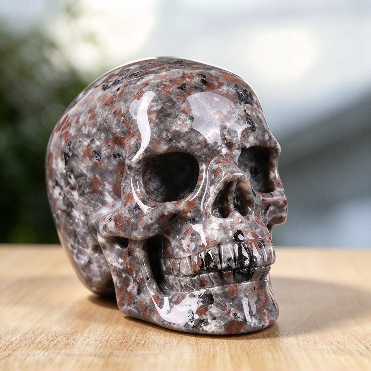 3.0" Yooperlite Crystal Skull Carving  #SKH30101