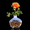 3.0" Blue Chalcedony Crystal Vase Carving  #CHA0038
