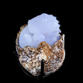5.2" Blue Chalcedony Baby Dinosaur Carving  #CTC0080